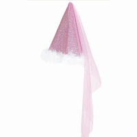GLITTER PRINCESS HAT PINK