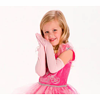 PRINCESS GLOVES PINK LG