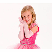 PRINCESS GLOVES PINK LG