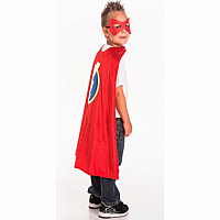 Red Hero Cape & Mask Set - One Size