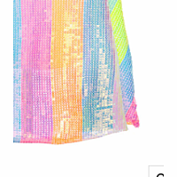 STRIPY SEQUINS CAPE 4/6