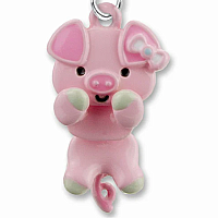 Swivel Pig Charm