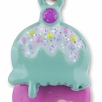 CHARM IT GOLD ICE CREAM CONE CHARM