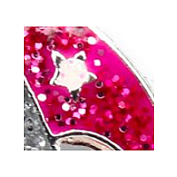 CHARM IT GLITTER ROCKET CHARM