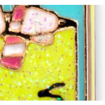 CHARM IT! Gold Glitter Lemonade Charm