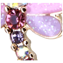 CHARM IT DRAGONFLY GOLD GLITTER