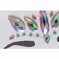 FACE CRYSTALS PINK UNICORN