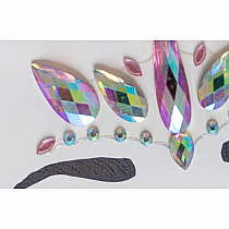 FACE CRYSTALS PINK UNICORN
