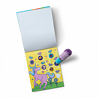 STICKER WOW PURPLE UNICORN