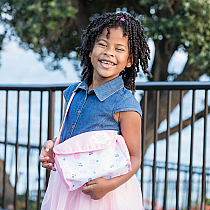 PINK BLOOMS DIAPER BAG