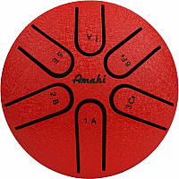 STEEL TONGUE DRUM 3" RED