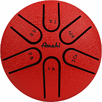 STEEL TONGUE DRUM 3" RED