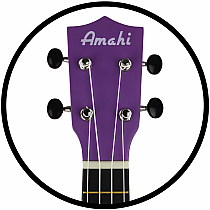 Amahi Ukulele - Purple Mermaid