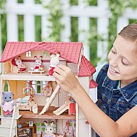 CC RED ROOD COUNTRY HOME SECRET ATTIC ROOM--Calico Critters