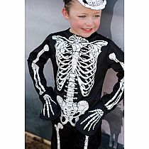 GLOW SKELETON SHIRT PANT MASK 7/8