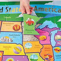 UNITED STATES FLOOR PUZ 54 PC