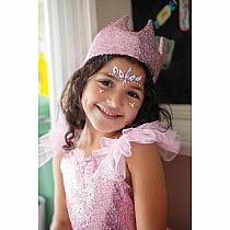 PRECIOUS PINK SEQUINS CROWN