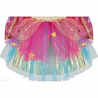 Super Duper Tutu with Cape & Mask Rainbow pastel color - size 4-6