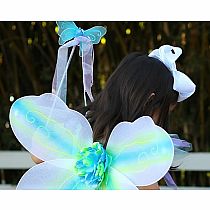 Buttterfly Dress, Wings Wand GREEN 5/6