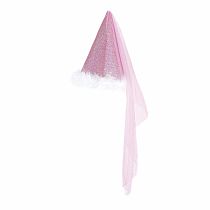 GLITTER PRINCESS HAT PINK