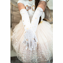 SHIMMER GLOVES GOLD SM