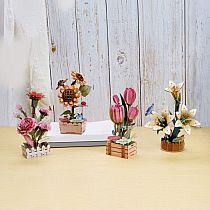 WOODEN PUZZLE SUNFLOWER BLOOM