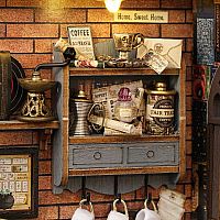 DIY TINIATURE OLD COFFEE HOUSE