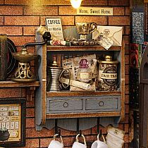DIY TINIATURE OLD COFFEE HOUSE