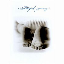BABYS FEET NEW BABY CARD