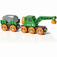BRIO Clever Crane Wagon