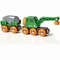 BRIO Clever Crane Wagon