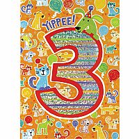 FOIL: AGE 3 CARD