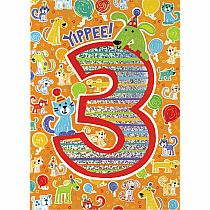 FOIL: AGE 3 CARD