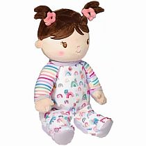 Isabelle Rainbow Stripe Soft Doll