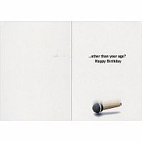 DOG MIC DROP BDAY CARD