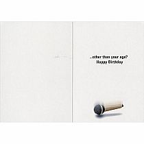 DOG MIC DROP BDAY CARD