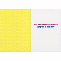 DOG POOL PARTY BDAY CARD