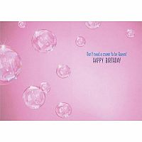 PINK TOWEL CAT BDAY CARD