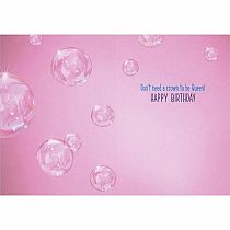PINK TOWEL CAT BDAY CARD
