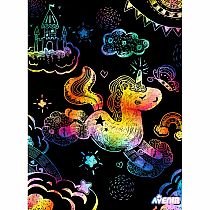 SCRATCH ART W STENCILS ASST