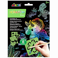 SCRATCH ART W STENCILS ASST