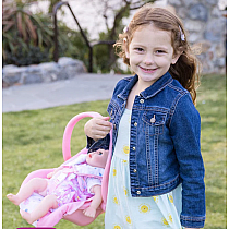 PINK BLOOMS CAR SEAT CARRIER