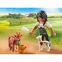 PM WOMAN WITH GOATS