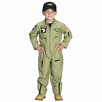 Jr. Fighter Pilot Suit w/Embroidered Cap, size 4/6