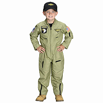 Jr. Fighter Pilot Suit w/Embroidered Cap, size 4/6 