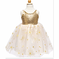 GOLDEN GLAM PARTY DRESS 3/4