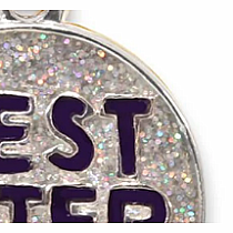 CHARM IT! Gold Glitter Best Sister Charm