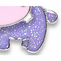 CHARM IT GLITTER SWIVEL HIPPO CHARM