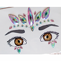 FACE CRYSTALS PINK UNICORN