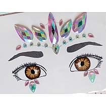 FACE CRYSTALS PINK UNICORN